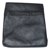 Soft Leather Snap Top Coin Purse (Black)
